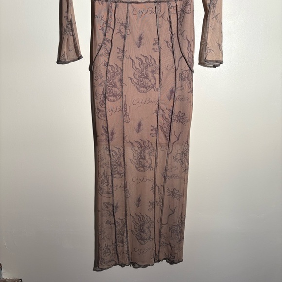 Urban Outfitters Trinity Sheer Mesh Midi Dress - Picture 9 of 10